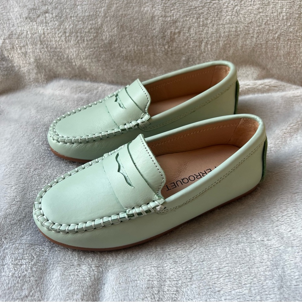 Perroquet Kids Mint Green Loafers - Picture 14 of 14